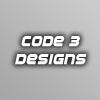 8e8b4d code three designs logo